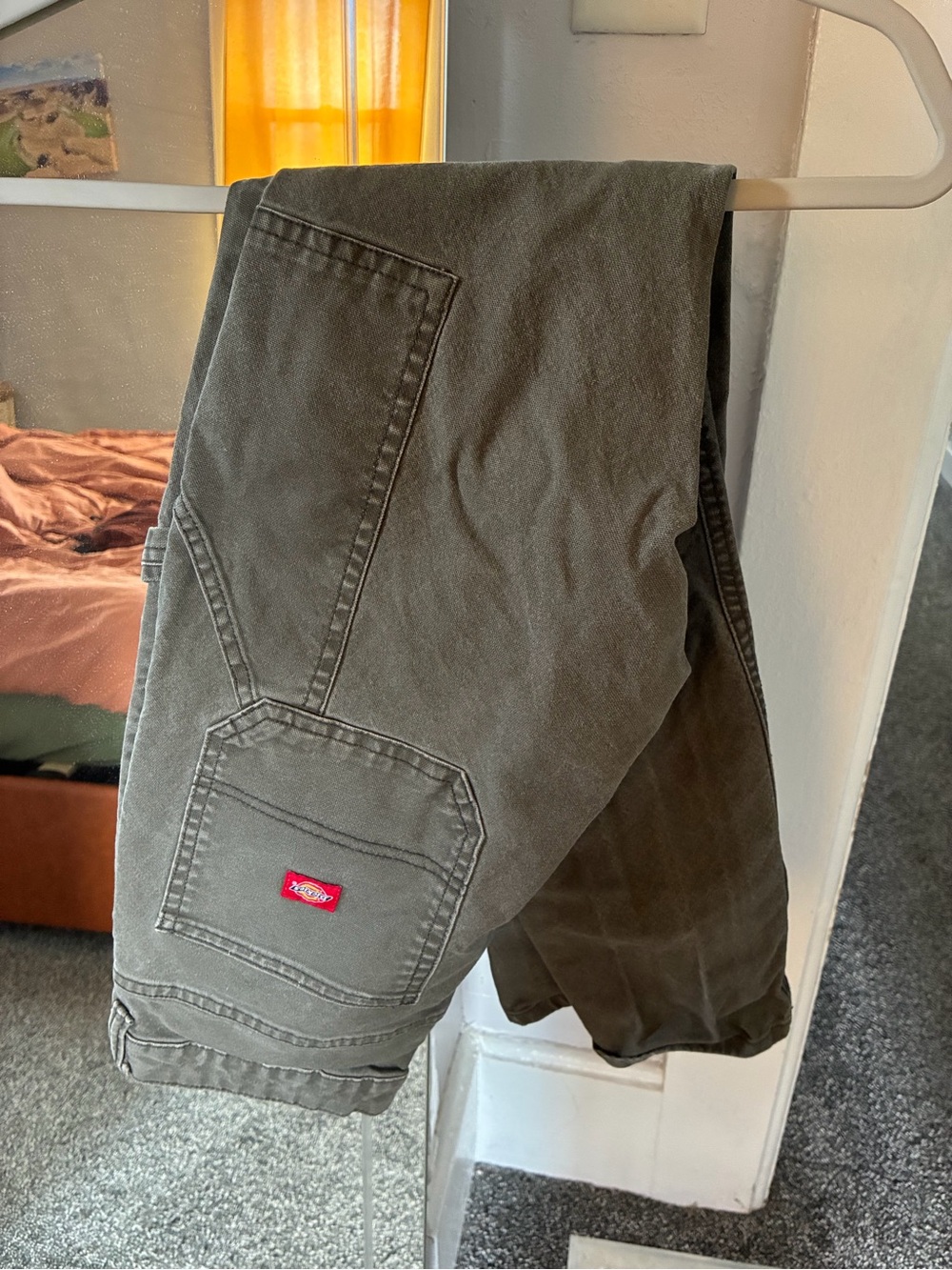 Dickies Women's Olive Cargo Carpenter Pants